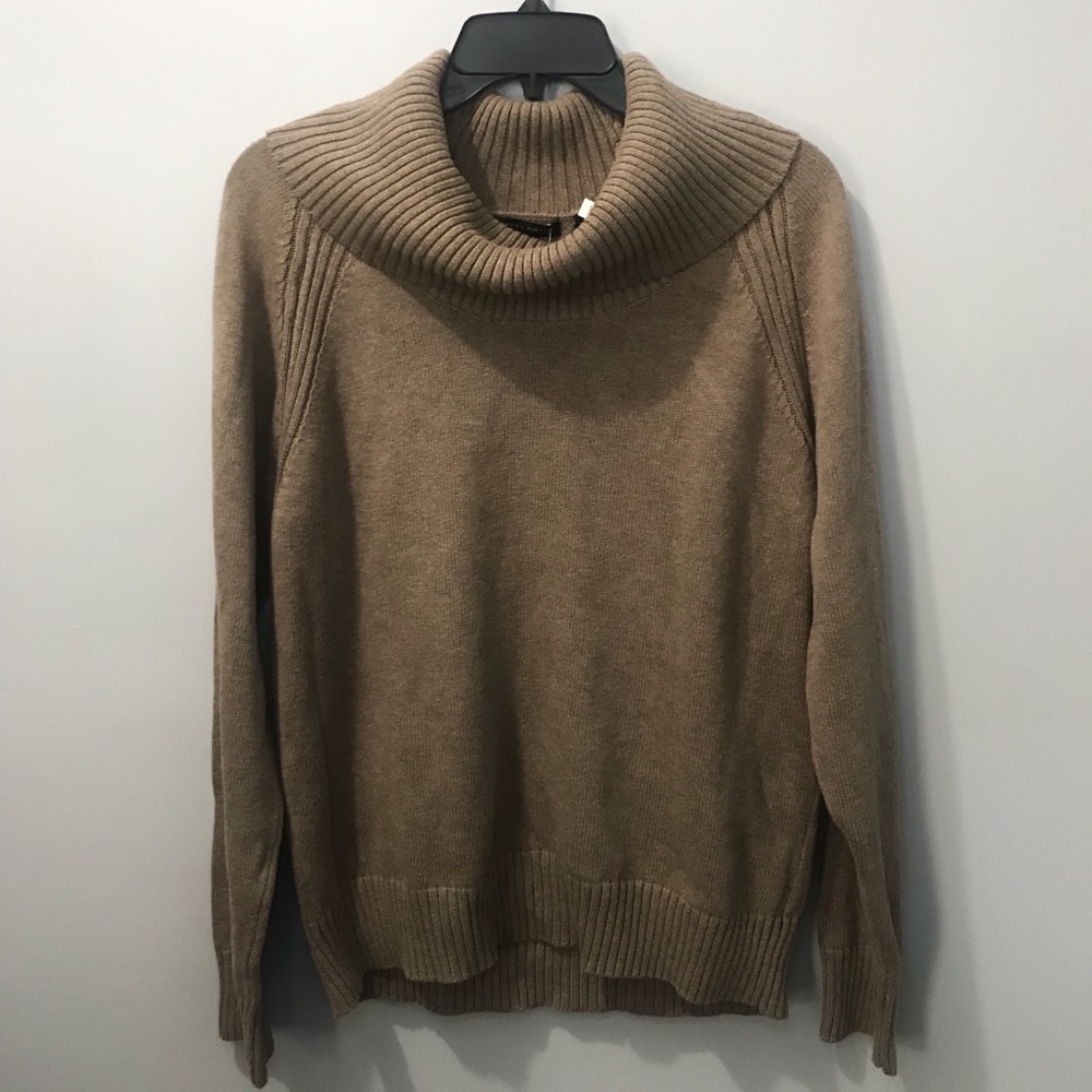 NEW Cowl Neck Brown Sweater